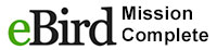 eBird Mission Complete badge